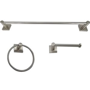 3PC SERENITY BATHROOM HARDWARE WALLMOUNT SET UPGRADED