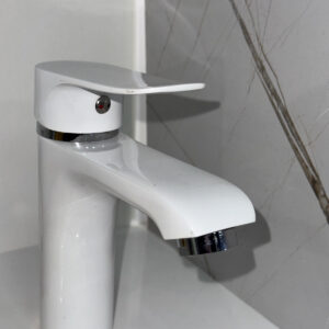 MODERN WHITE ROUND FAUCET