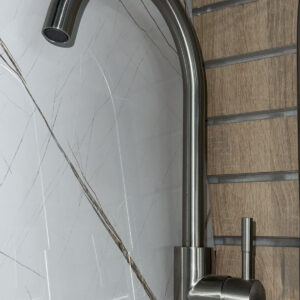 MODERN BRUSHED NICKEL FAUCET
